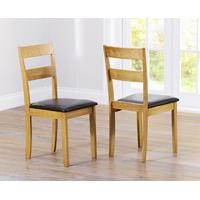 chiltern brown dining chairs pair