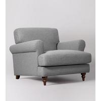 Chiswick Chair in Light Grey Soft Wool, Dark Beech Feet