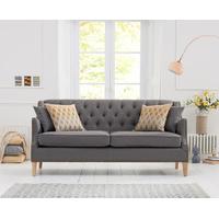 Charlotte Chesterfield Grey Fabric 3 Seater Sofa