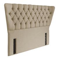 Charlotte Floorstanding Upholstered Headboard - Kingsize - Sand