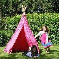 CHILDREN\'S PINK OUTDOOR WIGWAM PLAY TENT by Garden Games
