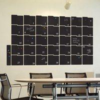 chalkboard wall sticker in month planner design medium