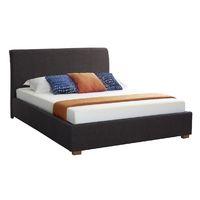 Charcoal Rimini Ottoman Fabric Bed - King