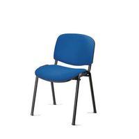 CHAIR - CONFERENCE STACKABLE BLK FRAME BLUE PK4