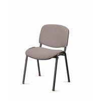 CHAIR - CONFERENCE STACKABLE BLK FRAME GREY PACK OF 4