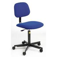 CHAIR STATIC CONDUCTIVE WITH CASTORS LOW BASE BLUE