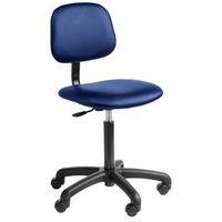 CHAIR INDUSTRIAL 5 STAR BASE FABRIC WITH CASTORS BLUE