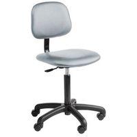 CHAIR INDUSTRIAL 5 STAR BASE FABRIC WITH CASTORS L.GREY