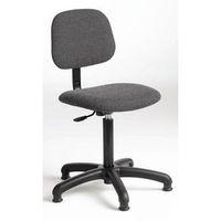 chair industrial fabric charcoal low base