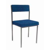 CHAIR - STEEL FRAMED, PK4 WITHOUT ARMS, BLUE