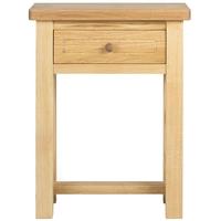 Charltons Bretagne Oak 1 Drawer Console Table