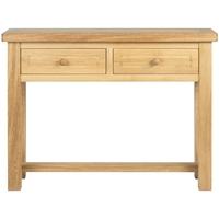 Charltons Bretagne Oak 2 Drawer Console Table