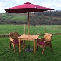 Charles Taylor Two Seater Dining Set with Parasol and Base