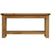 charltons xandra oak coffee table with shelf