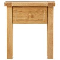 Charltons Bretagne Oak 1 Drawer Lamp Table