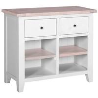 Chalked Oak and Light Grey Buffet - 2 Drawer and 2 Shelves