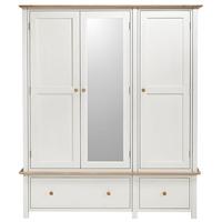 Charltons Lilli Painted Wardrobe - Triple with Mirror