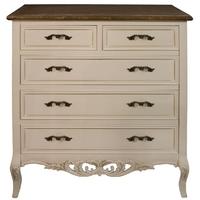 Chateau Cream Chest of Drawer - 2 over 3 Drawers