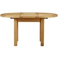 charltons bretagne oak round butterfly extending dining table