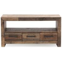 Charltons Vintage Reclaimed Pine TV Unit - 3 Drawer