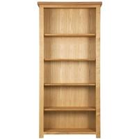 Charltons Bretagne Oak Tall and Wide Bookcase