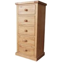 Chunky Pine Wellington 5 Tall Chest of Drawer