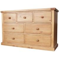Chunky Pine 3+4 Chest of Drawer