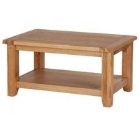 Cherbourg Oak Coffee Table with Shelf