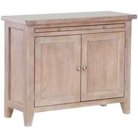 Chalked Oak Cabinet - 2 Door with Pull Out Desk