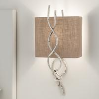 Chelsom Silver Sculpture Wall Light SS-12-W1