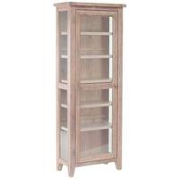 chalked oak glazed display unit