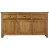 charltons xandra oak sideboard 3 door