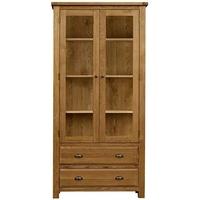 Charltons Xandra Oak Display Cabinet - 2 Door