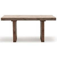 charltons vintage reclaimed pine fixed dining table 6 seater