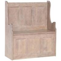 Chalked Oak Monks Bench