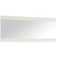 Chelsea White High Gloss Wall Mirror with Truffle Oak Trim