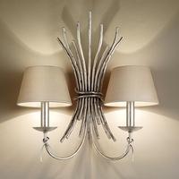 Chelsom Silver Sculpture Wall Light SS-90-W2