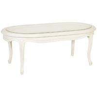 Chateau Oval Glass Top Coffee Table