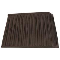 chocolate 16inch pinch pleat rectangular shade