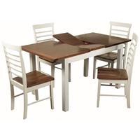 Chelmsford Painted 4ft Extending Dining Set With 6 Chairs