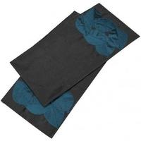 Charcoal and Sapphire Tropical Leaves Table Runner (SS14) (Set of 10)