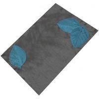 Charcoal and Sapphire Tropical Leaves Placemat (SS14) (Set of 10)