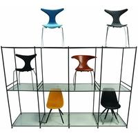 Chair Glass Display with Black Frame