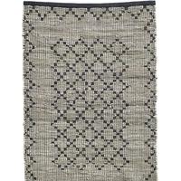 Chindi Leather and Cotton Woven Rug 90cm (Set of 4)