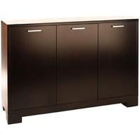 Chocolate Oak 3 Door Cabinet