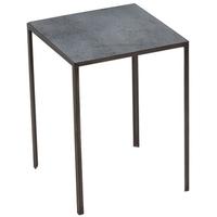 charcoal heavy aged mirror patchwork small table