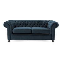 Chesterfield 3 Seater Sofa, Marine Blue