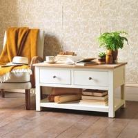 chiltern painted coffee table with drawers