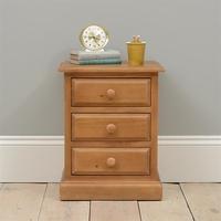 Cheshire Pine 3 Drawer Bedside Table