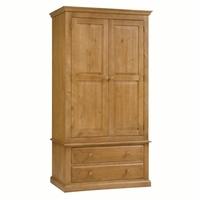 Cheshire Pine Gents Double Wardrobe